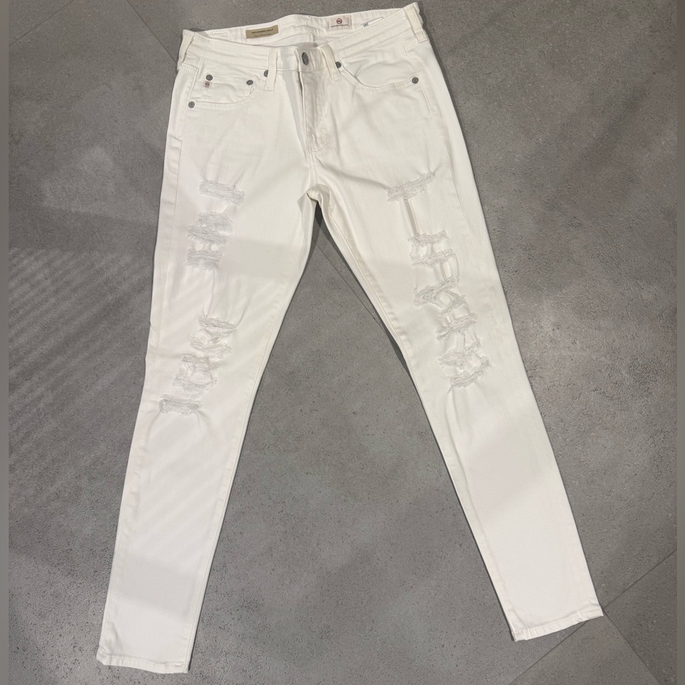 AG Adriano Goldschmied White Skinny Jeans
